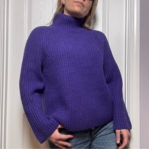 Ann Taylor Indigo Turtleneck Sweater